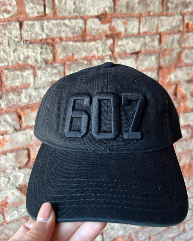 607 Hat Black w/Black
