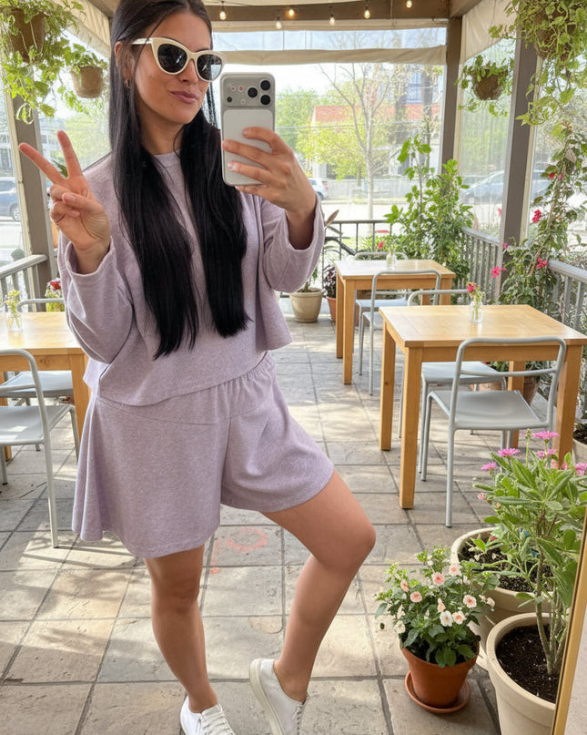  Violet Soft Fleece Set