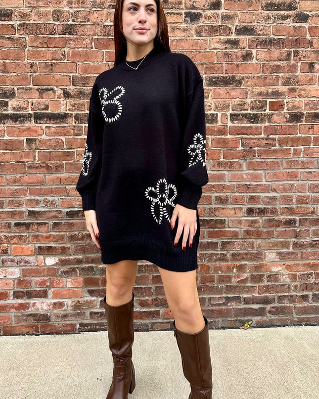 Floral Sweater Dress