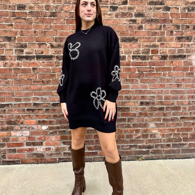 Floral Sweater Dress