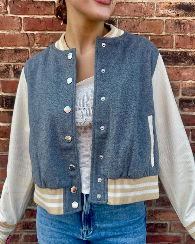 Heather Grey Rooney Jacket - Shop Simply Apparel