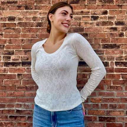 Ivory lace top 