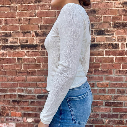 Crystal Tibi Scoop Mesh Sweater - Shop Simply Apparel