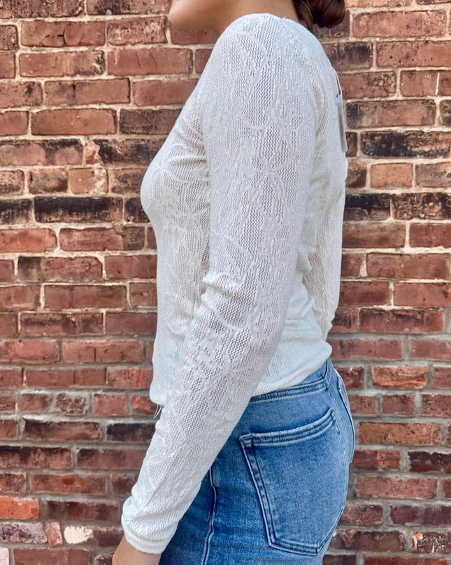 Crystal Tibi Scoop Mesh Sweater - Shop Simply Apparel