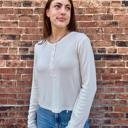 Crystal Ferris Henley Top - Shop Simply Apparel
