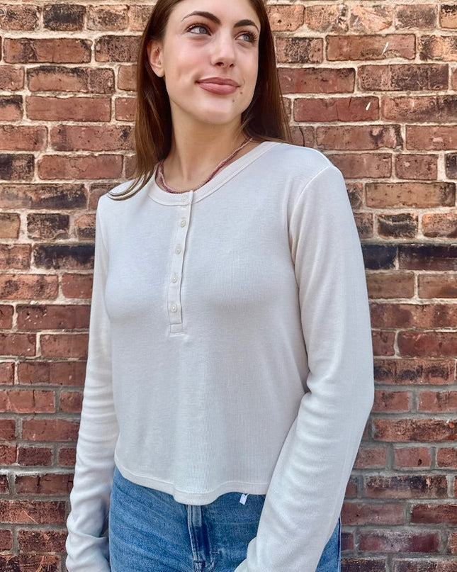 Crystal Ferris Henley Top - Shop Simply Apparel
