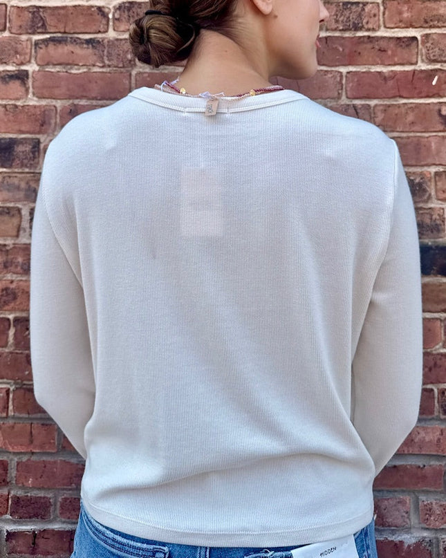 Crystal Ferris Henley Top - Shop Simply Apparel
