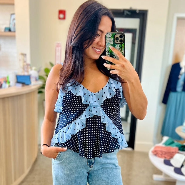 Polka Dot Top Steve Madden