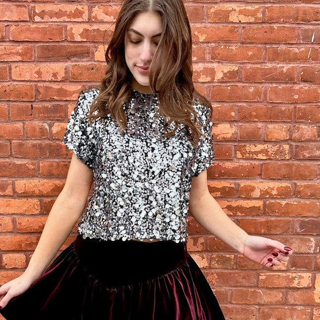 Sequins Holiday Top