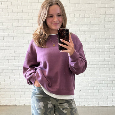 Plum sweatshirt