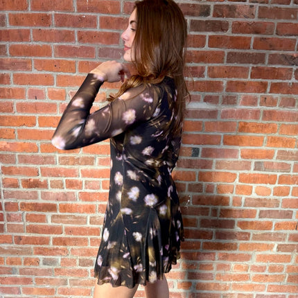 Black Ditsy Floral Bliss Dress