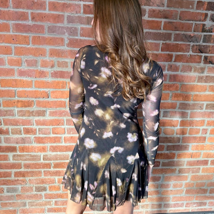 Black Ditsy Floral Bliss Dress