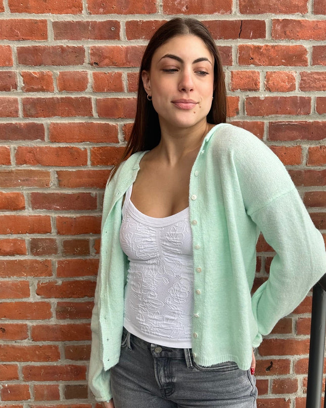 Mint Soft Cardigan