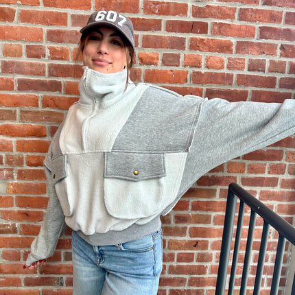 Heather Grey Carter Pullover - Shop Simply Apparel