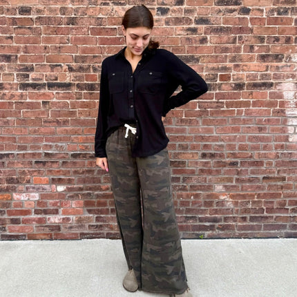 Camo Tencel Wide Leg Pant - Shop Simply Apparel
