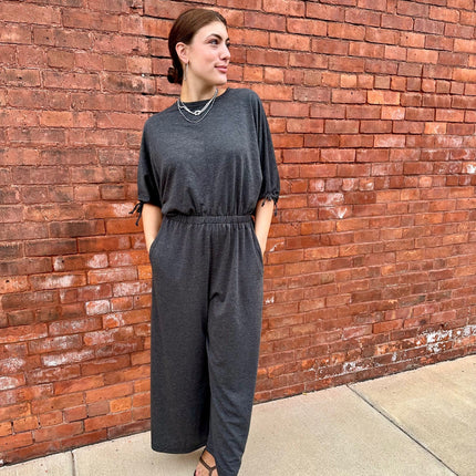 Charcoal Boho Jumpsuit