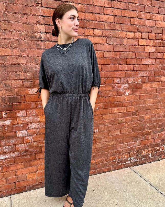 Charcoal Boho Jumpsuit