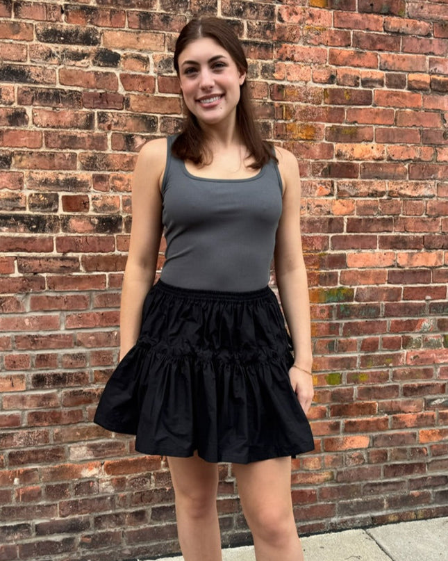 Havre Tie Mini Skirt