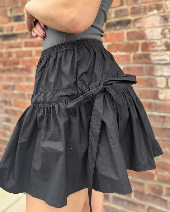 Havre Tie Mini Skirt