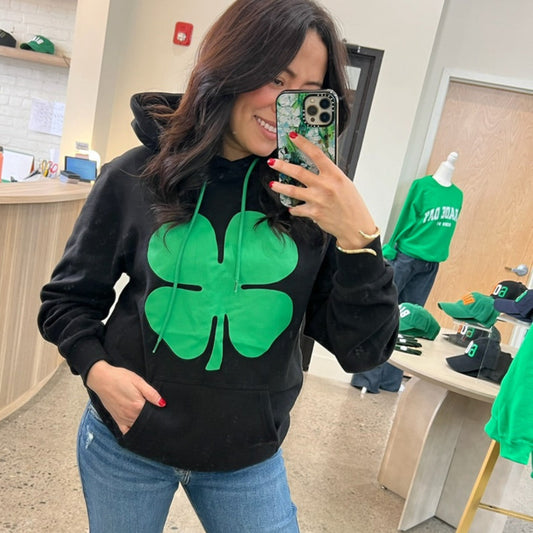 Unisex St. Patrick's Day Four-Leaf Clover Hoodie