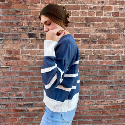 Storm Cloud Jordane Striped Sweater
