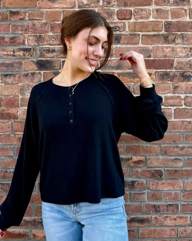 Black About Town Top