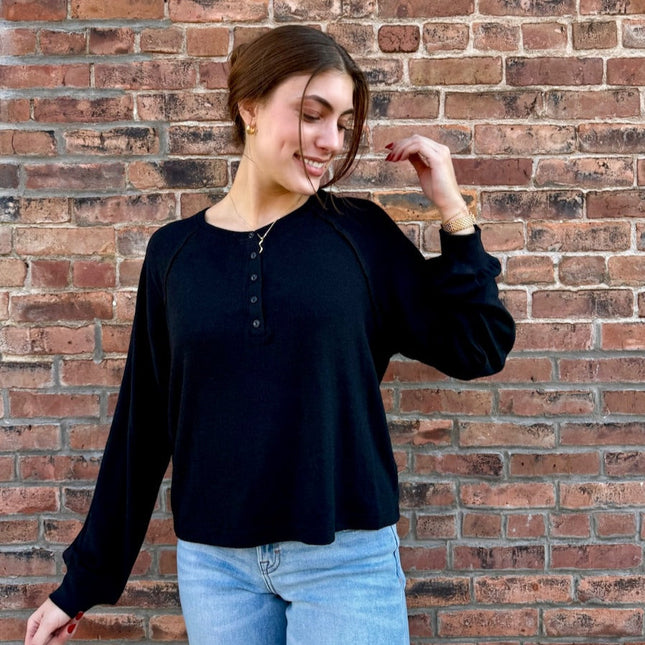 Black About Town Top - Shop Simply Apparel