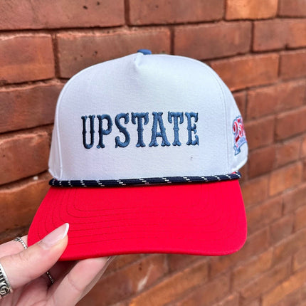 Upstate Rope Hat- White/Blue Rope