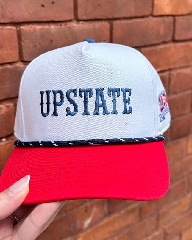 Upstate Rope Hat- White/Blue Rope