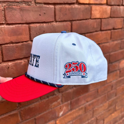 Upstate Rope Hat- White/Blue Rope