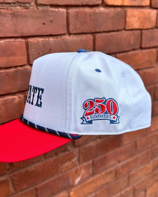 Upstate Rope Hat- White/Blue Rope