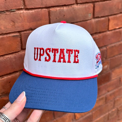 Upstate Rope Hat- White/Red Rope
