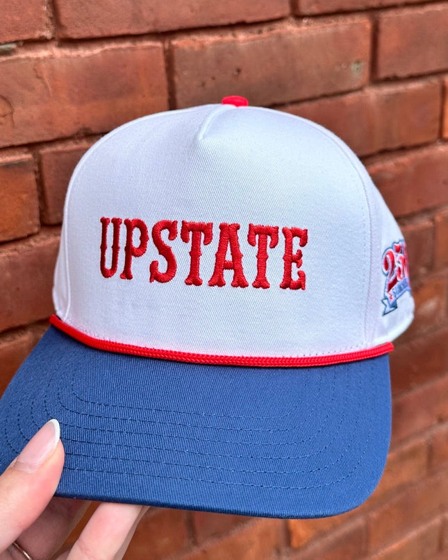 Upstate Rope Hat- White/Red Rope
