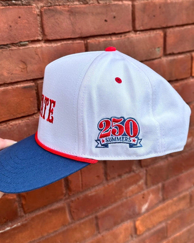 Upstate Rope Hat- White/Red Rope