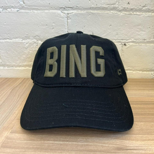 BING Black Hat w/Olive Embroidery