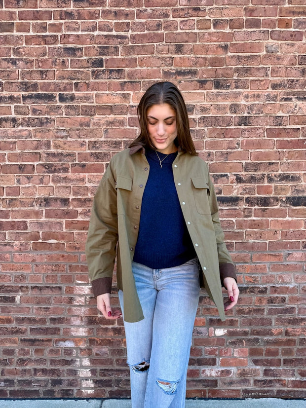 <h2>Trendy Barn Shacket</h2>