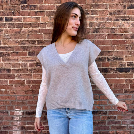 Oatmeal Sweater Vest