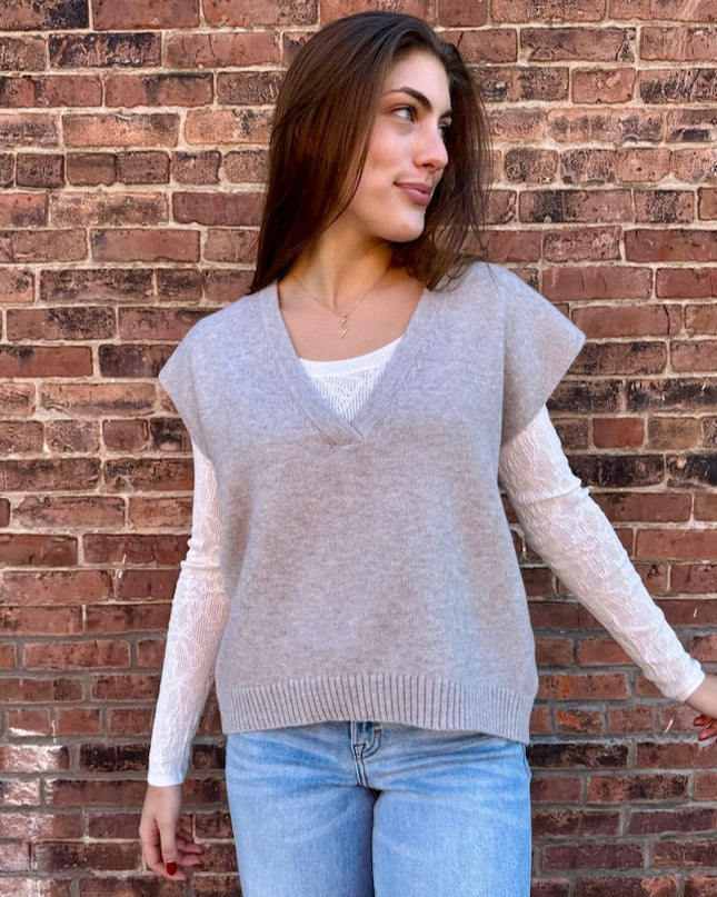 Oatmeal Sweater Vest