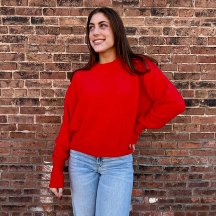 Red Soft Sweater