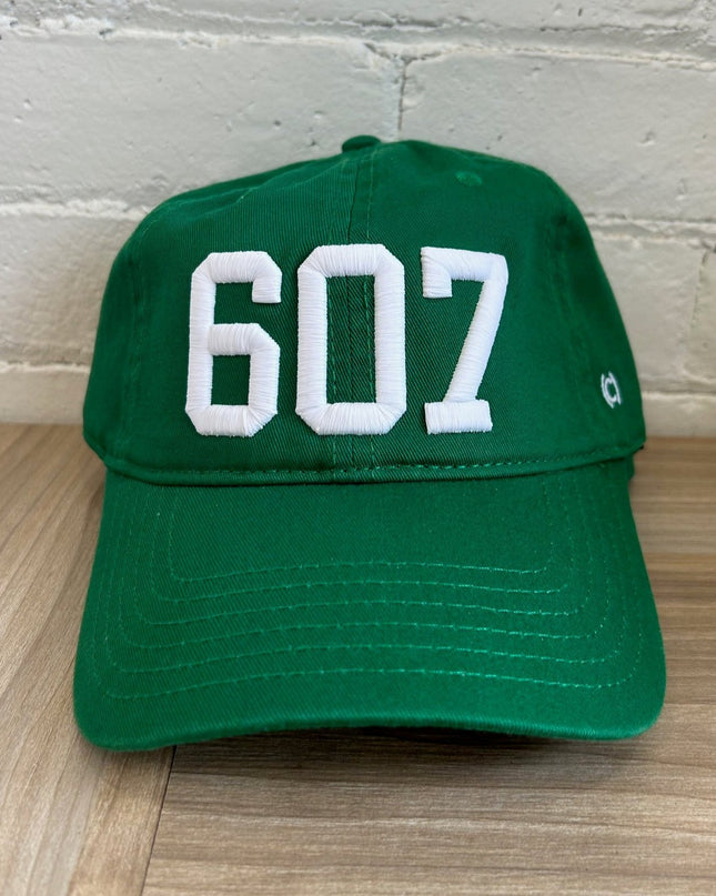 607 Hat Green w/White - Shop Simply Apparel