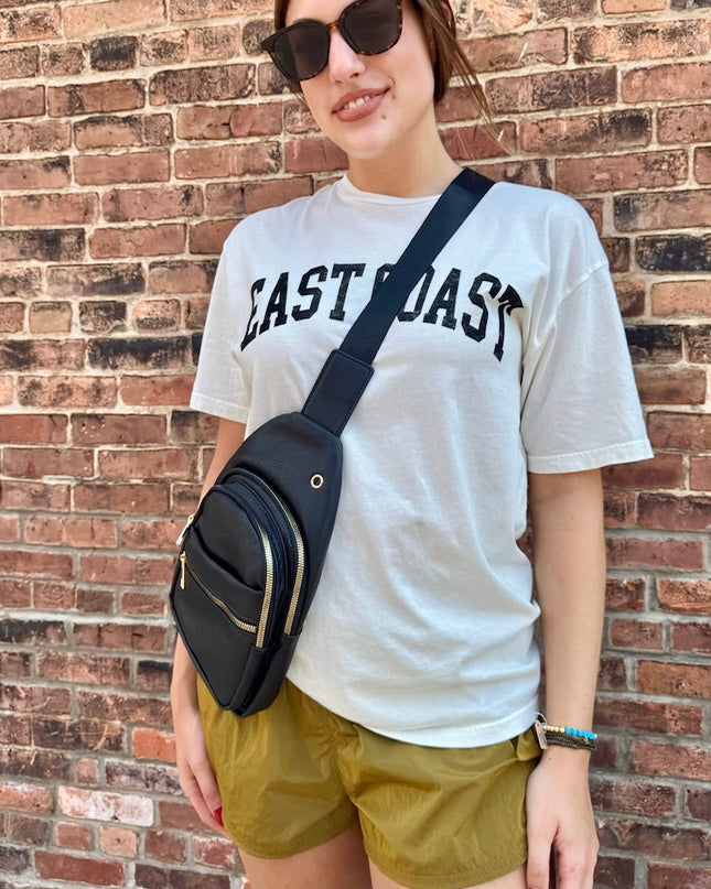 EAST COAST Cream Mineral Washed Graphic Top - Shop Simply Apparel