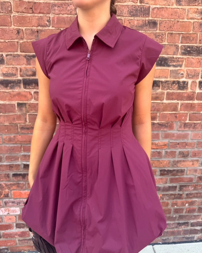 Wine Dyanne Dress