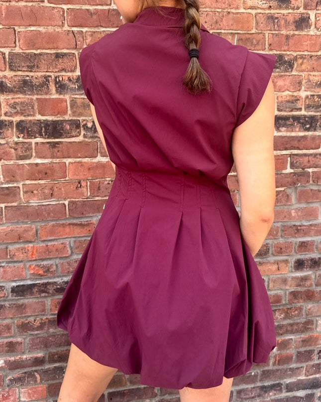 Wine Dyanne Dress