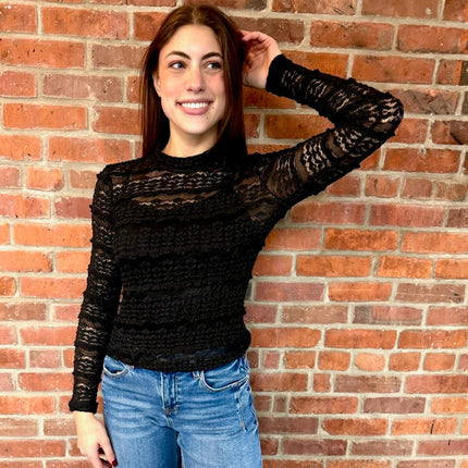 Black Lace Top