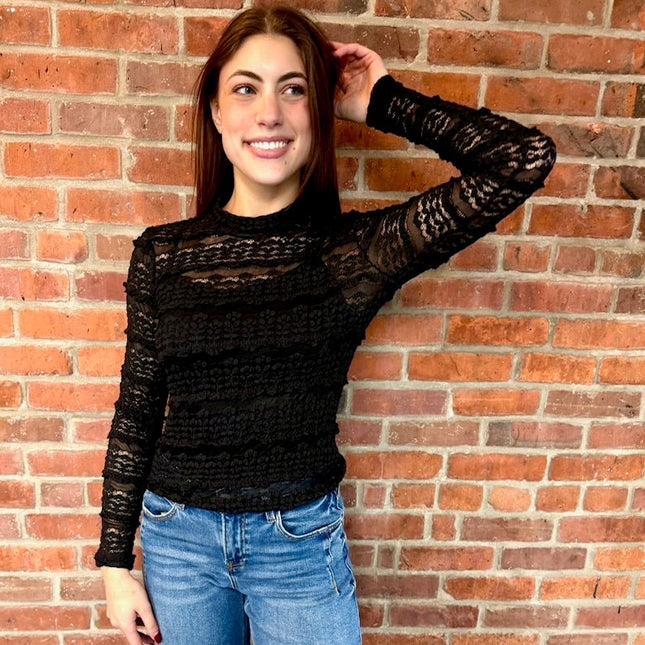 Black Lace Top