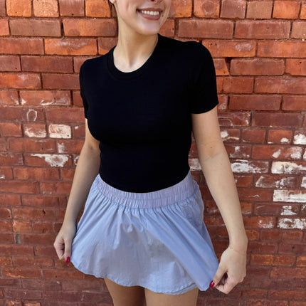 Lavender nylon skort