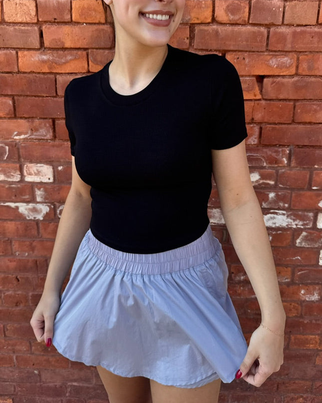 Lavender nylon skort