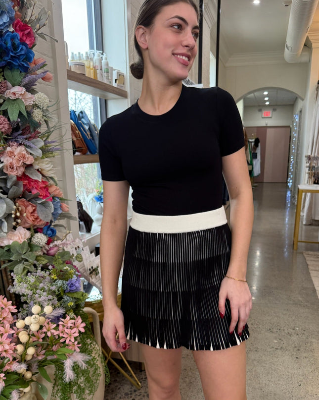 Knit Pleated Skirt