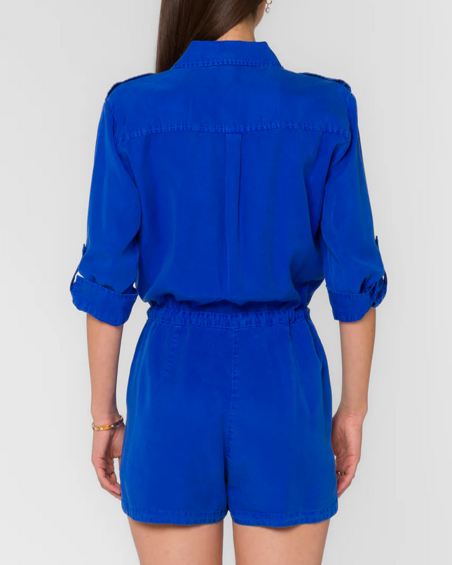 Velvet Heart Luba Marine Blue Romper - Shop Simply Apparel