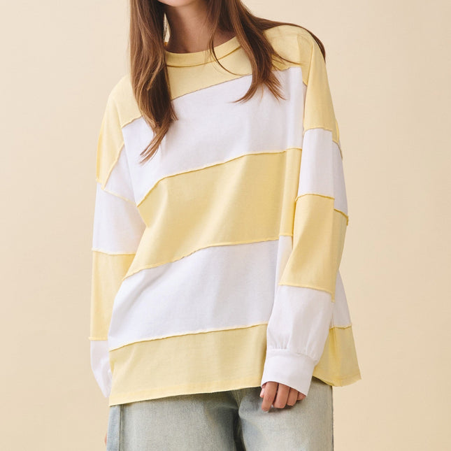 Lemon White Slouchy Pullover - Shop Simply Apparel